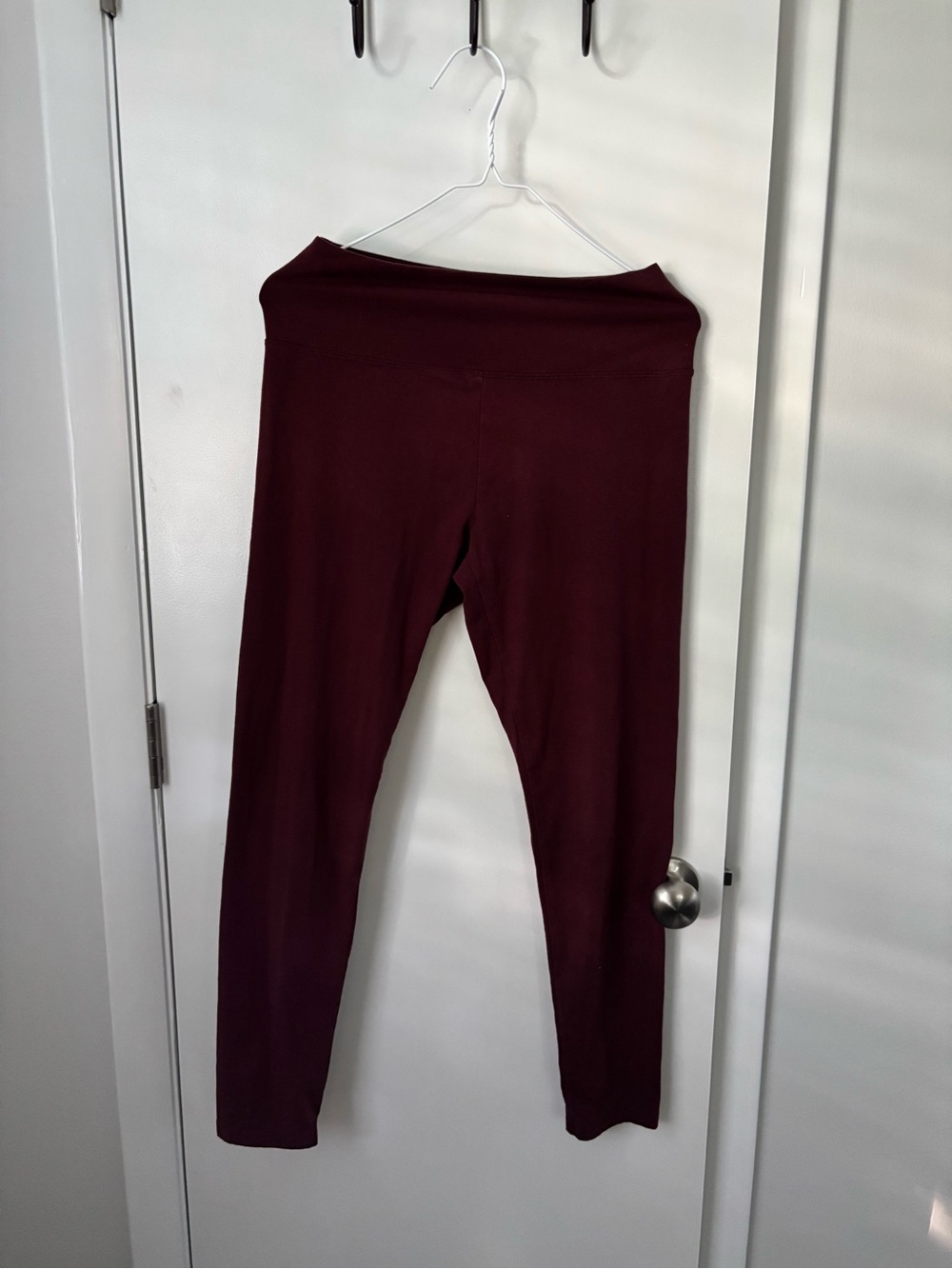 Offline by Aerie Maroon High Rise Stretch Cotton Blend Loungewear Leggings